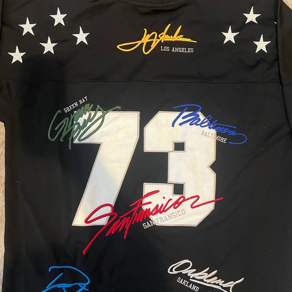 FNF All City Black Graphic Long-Sleeve jersey with Multicolor Signatures L - Picture 7 of 9